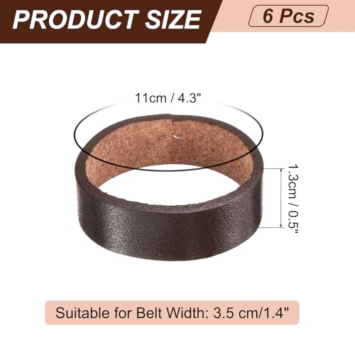 uxcell Leather Belt Loop Keeper, Belt Straps Ring Replacement Strap Holder Wide Belt Retainer for Securing Straps2