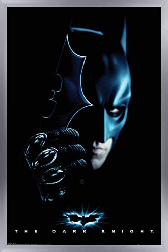 Trends International DC Comics Movie-The Dark Knight-Batman with Batarang Wall Poster, 22.375 in x 34 in, Silver Framed Version Trends International DC Comics Movie-The Dark Knight-Batman with Batarang Wall Poster, 22.375 in x 34 in, Silver Framed Version