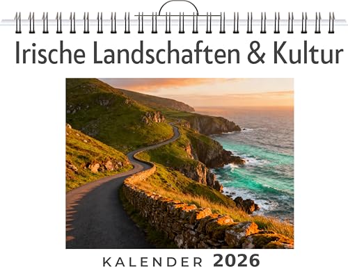Irische Landschaften & Kultur: Wandkalender 2026, Kalender DIN A4 quer, Monatskalender im Querformat mit Kalendarium, das perfekte Geschenk für 23,70 EUR (-53%) statt 24,50 EUR bei amazon.de Bild: Irische Landschaften & Kultur: Wandkalender 2026, Kalender DIN A4 quer, Monatskalender im Querformat mit Kalendarium, das perfekte Geschenk für 23,70 EUR (-53%) statt 24,50 EUR bei amazon.de