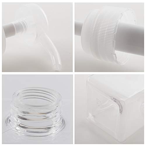 Pump Bottle, 15oz/450ml Refillable Plastic Empty Lotion Soap Dispenser Liquid Container for Shampoo or Body Wash, 2 Pack Clear