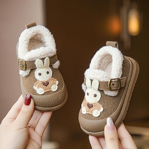 Baby Boys Girls Mules Suede Fleece Lined Thick Sole Slippers Slip On Snow Shoes Comfortable Cozy Garden Clogs2
