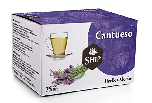Ship - Infusión de Cantueso - Caja de 25 Unidades - Favorece la Digestión, Alivia la Congestión Nasal y Cuida de tu Piel - Contiene Principios Activos - Infusiones y Tés