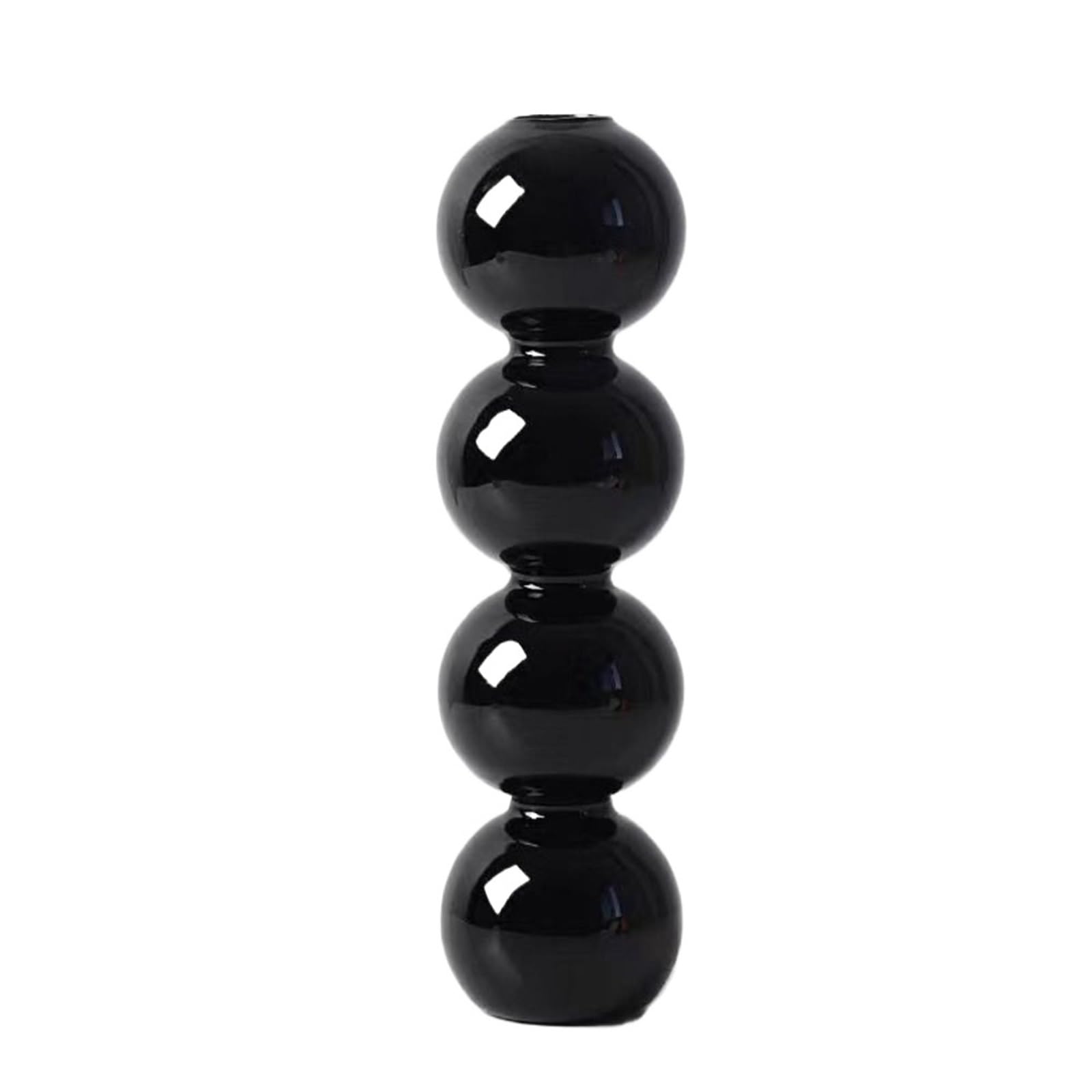 2Pcs Glass Vase Simple Creative Hydroponic Flower Pot Funny Modern Spherical for Table Decoration