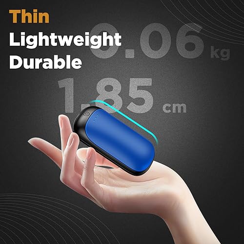 Image of 2 Pack Hand Warmers Rechargeable, Portable Electric Hand Warmers Reusable, USB 2 in 1 Handwarmers, Outdoor /Indoor /Warm Gifts for Men Women