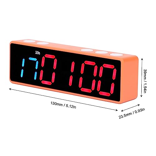 Cronómetro digital portátil flexman Fitness Timer Clock con pantalla LED antivértigo, 12 funciones para entrenamiento en casa, garaje o escuela (azul y rojo) miniatura 7