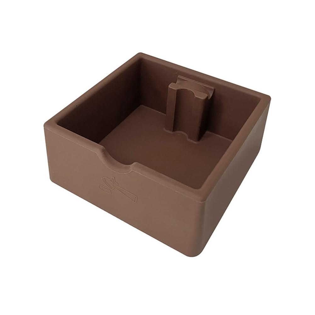 Hndhbfgrt Multifunctional Coffee Accessories Espresso Tamping Station Organizer Tamper Station Holder Silicone Knock Box A