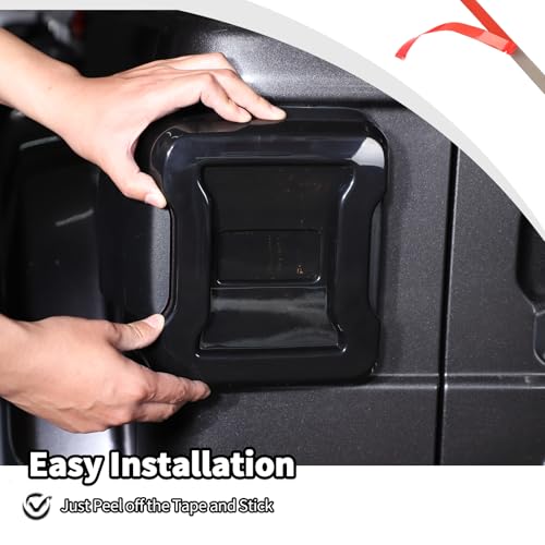 JWWY Tail Light Lamp Taillight TailLamp Rear Light Garnish Cover Trim Fit for 2018-2025+ Jeep Wrangler JL/JLU Exterior Accessories Blackened(Smoked Black) by JWWY - Used condition - Image 4