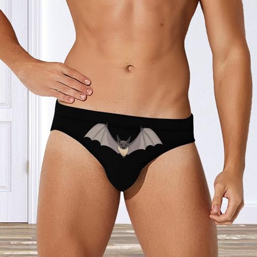 Flying Bat Men's Swimsuit Brief Quick Dry Bathing Suit Underwear Beach Swimwear Swimming Trunks3
