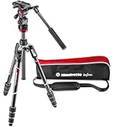 Manfrotto MVKBFRTC-LIVE Befree Canlı Seyahat Tripodu, DSLR için MVH400AH Sıvı Kafalı Büküm Kilidi...