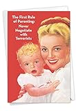 0230 'First Rule of Parenting' - Funny Mother's Day Greeting Card with 5