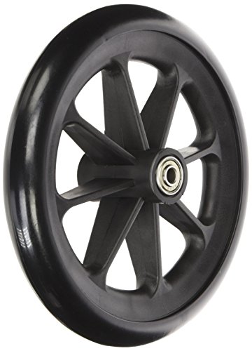 Karman 8 Inch X 1 Inch Front Caster In Black With 5/16 Inch Bearing