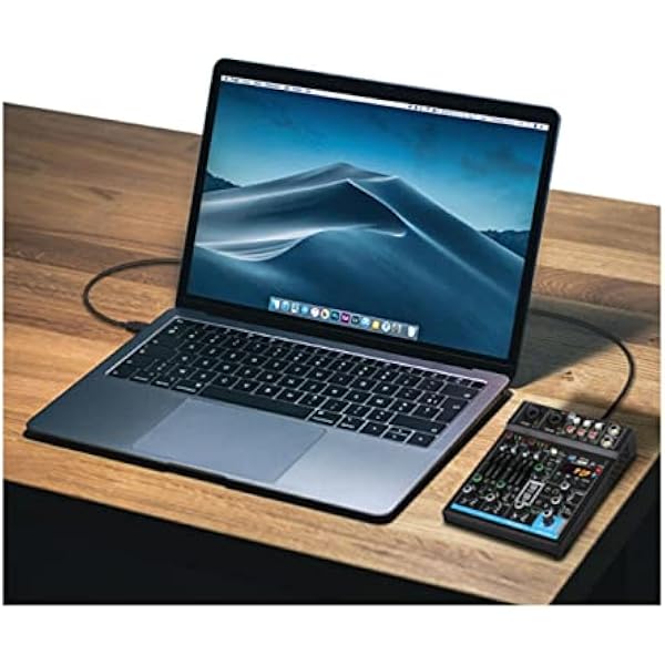 Звуковая консоль 4-канальный студийный интерфейс USB Мини-микшер Профессиональный цифровой микшерный пульт для портативного микширования Функция Bluetooth-совместимости