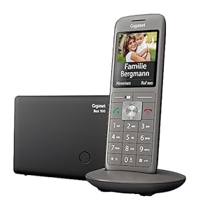 Gigaset CL660 – Schnurloses DECT-Telefon ohne Anrufbeantworter mit großem TFT-Farbdisplay – moderne Benutzeroberfläche, schlankes Design Telefon, anthrazit-metallic [Deutsche Version]