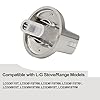 ZATUX AEZ73293801 Stove Knobs Replacements Compatible with L-G Gas Range Cooktop Burner Control Knob Assembly Replaces EBZ60710601 AP5594929 PS3639420 2025031 (5 Pack) #4