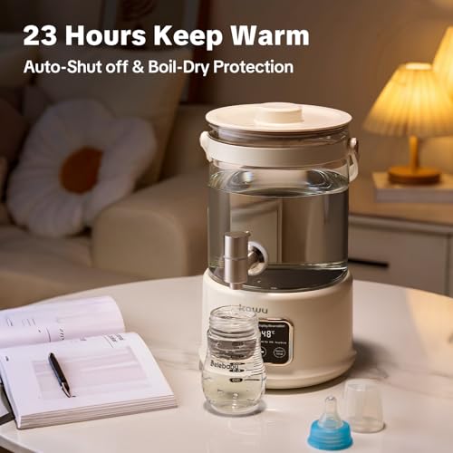 🏡🍽️Electric Kettle Health Pot – 2.5L Glass Smart Kettle with Temperature Control | 7-in-1 Multi-Function Tea Maker with Timer, Keep Warm & Touch Controls for Soup, Porridge, Herbal Brews - Image 5