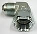 AF C5506-16-16 - 1 Male JIC (1-5/16'-12 Threads) x 1 Female JIC (1-5/16'-12 Threads) - 90Â° Swivel Nut Elbow