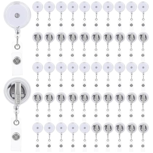 Porte-badge rétractable lot de 50 pour équiper rapidement vos collaborateurs