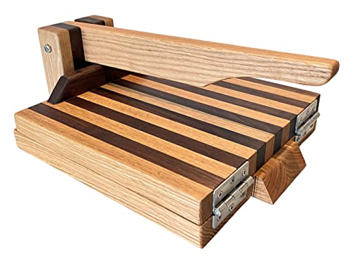 5 Inch Oak & Walnut Tortilla Press – Handmade Hardwood Torti...