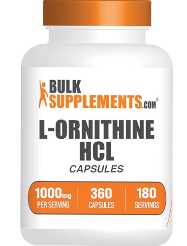 BulkSupplements.com L-Ornithine HCl Capsules (360 Count (Pack of 1)