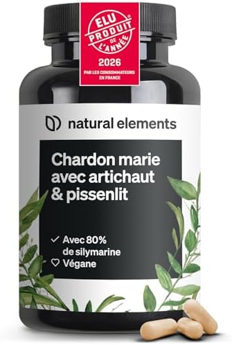 Complexe Chardon Marie, Pissenlit et Artichaut – 120 gélules (4 m...