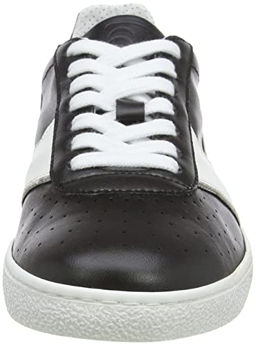 Image of PANTOFOLA D'ORO 1886 Men's Modena Oxford Flat, Nero /Silver /Bianco, 5.5 UK