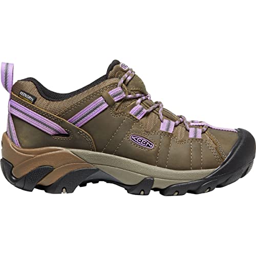 KEEN Sapato feminino de caminhada Targhee 2 de altura baixa à prova d'água, Timberwolf/English Lave
