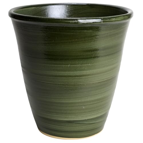 鉢 KANEYOSHI 【日本製/三河焼】 陶器 植木鉢 小春 グリーン 8号