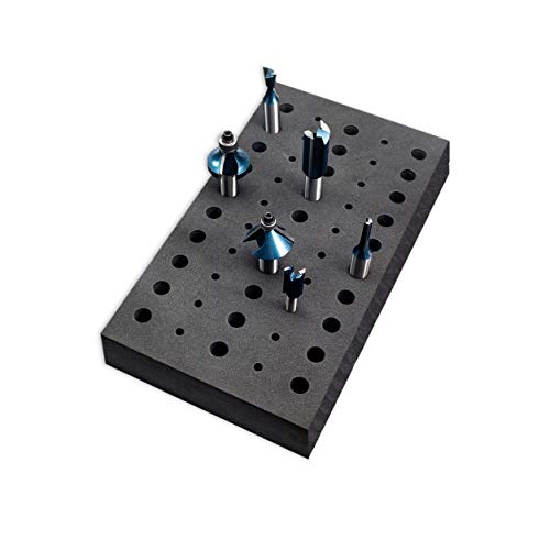 POWERTEC 71217 Router Bit Tray for 50 Bits BigaMart