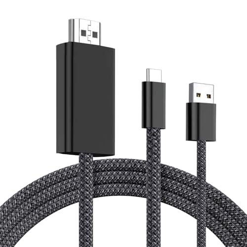 Type C to HDMI ϊP[u y[dȂgE4K@60Hzz 1.8M Type C HDMIϊA_v^ 4Kfo Thunderbolt 3/4 AVA_v^ ʎ ݒsv ނ ~[O iC҂