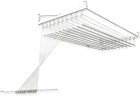 Varal de Teto ou Parede Para Apartamento 120cm 10 Varetas Individuais