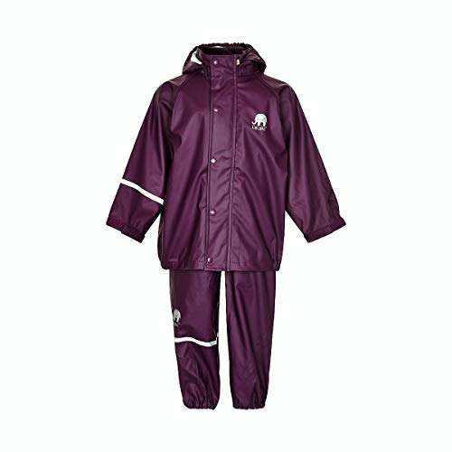 CeLaVi Zweiteiliger Regenanzug In Vielen Farben Chaqueta Impermeable, Morado (Violett), 92 (Talla del Fabricante: 90) para Niñas Cover