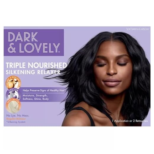 SoftSheen-Carson Dark and Lovely Triple Nourished Silkening No-Lye Relaxer with Shea Butter, Regular