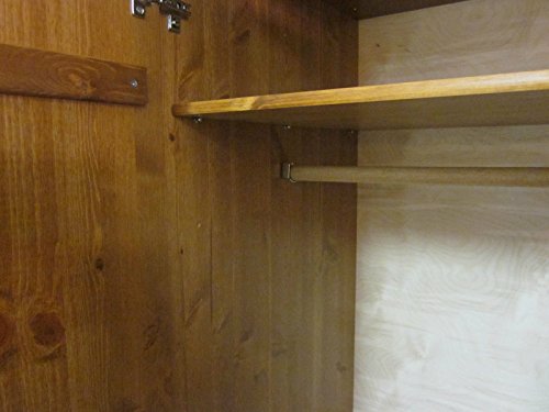 Steens Richmond Solid Pine 3 Piece Package Wardrobe /4+2 Chest of Drawers / 3 Drawer Bedside/Pine Bedroom Furniture Set