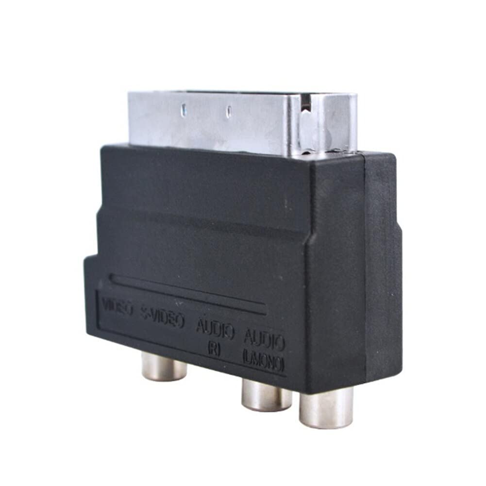 SCART AV Adapter Umschaltbar – Konverter Für Audio/Video & S-Video, Plug & Play