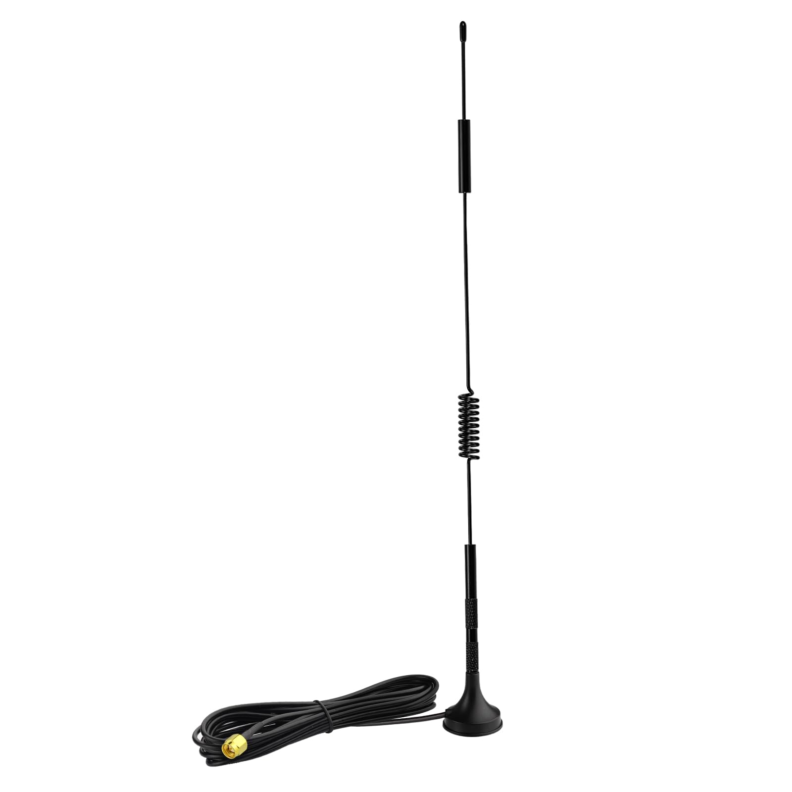 Bingfu Antenna 4G LTE Interna SMA Maschio MIMO 5 dBI Alto Guadagno con Base Magnetica Cavo 3 m Compatibile con 4G LTE Router MiFi Gateway Hotspot Mobile, 2 Pacchi
