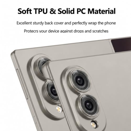 Image of TechTrendz Hard PC Ultra Slim Matte Case for Samsung Galaxy Z Fold 8,Shockproof Anti Scratch Protective Cover with Wireless Charging Compatible with Z Fold 8 5G (Titanium Gray)