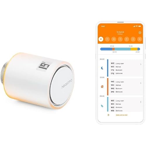 Immagine del prodotto Netatmo Valvole Termostatiche Wifi Intelligente, Controllo remoto, Risparmio energetico, Modulo supplementare per il Termostato Intelligente e per il Kit di base per riscaldamento centralizzato