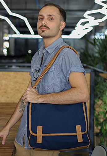 Pasta Lenna's Carteiro New L070 Azul