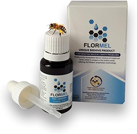 FlorMel - Natural Treatment for Oral Cavity and Dental Problems | Bad Mouth Smell | Mouth Sores Treatment |Treat Bacterial or Fungal Infection and Bleeding Gums - 0.5FL OZ (15mL)