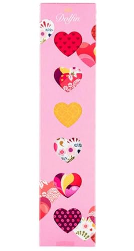 Dolfin 18 mini comprimidos de chocolate "Amor" - chocolate gourmet belga - presentes para aniversário, aniversário, dia dos namorados, Natal