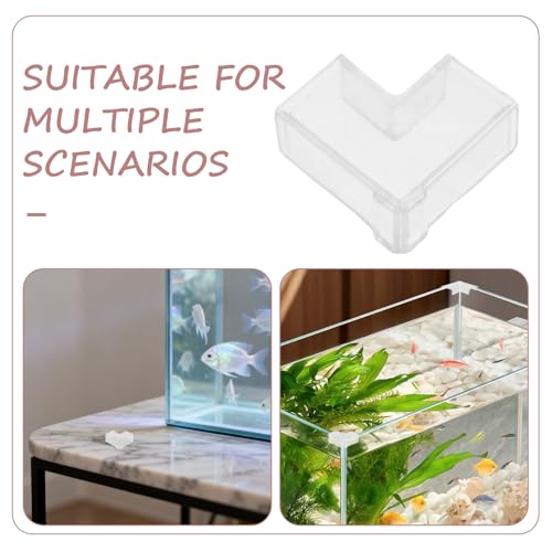 Protections d'angle pour aquariums en verre de 8 mm Yardenfun en plastique, lot de 100
