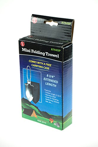 Mini paleta plegable de acero inoxidable SE 8-7/8" para jardinería miniatura 6
