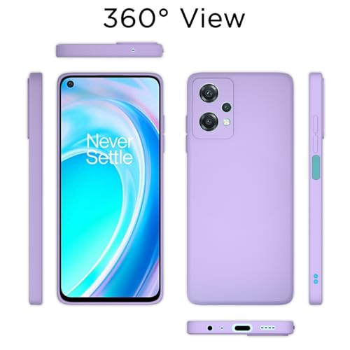Image of Outlouders Back Cover for OnePlus Nord Ce 2 Lite 5G | Camera Protection | Durable Soft Matte Silicone Bumper Case (Purple)