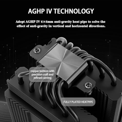 Thermalright Peerless Assassin 120 SE Black CPU Cooler, 6 Heat Pipes PC Cooling, Dual Towers and Dual PWM Fans, Computer CPU Air Cooling for AMD:AM4 AM5&Intel LGA1150/1151/1200/1700/1851,Black - 1