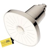 Ryamen Filtered Showerhead, Rain Shower Head with Filter, High Output Shower Filter Head for Hard...