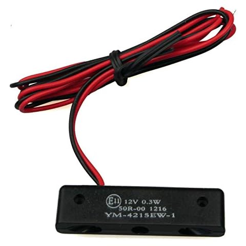 IGUANA CUSTOM PARTS - Micro Motorcycle Number Plate Light with Three LEDs, Small and E-MARK Approved Operates at 12V and is Waterproof Cover