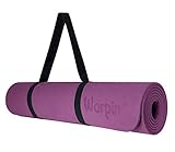 WORPIN, Esterilla Deporte Yoga Pilates Fitness Colchoneta Gimnasia Antideslizante, 183x61cm con Funda y Correa de Hombro, Material TPE ecologico, Alfombra Deporte, Yoga, Facil Limpieza