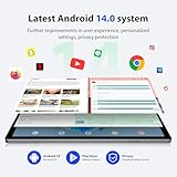 FLYCOAY 2K FHD Tablet 10,3 Inch Android 14,Octa-Core 2.0 GHz, 4G LTE+5G WiFi, 36GB RAM+256GB ROM (2TB TF), 8000mAh,13MP+8MP, GPS/BT5.0, Tablet with Keyboard, Mouse, Metal Body (Gray) - Image 3