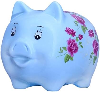 Pink Kites Piggy Bank for Home Decoration with Pig Shape- Yellow Ceramic