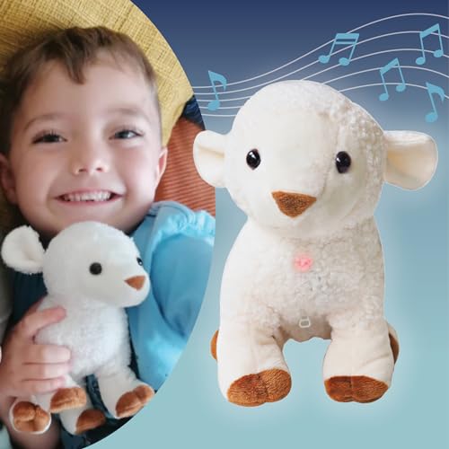 Image of My Little Lamb - Singing Lamb w/Audio Bible, Stories and Songs (3+), Musical Stuffed Animal for Baby – Christian Toy for Children to Help Sleep & Memorize The Bible – Ideal Gift for Kids